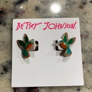 Betsy Johnson Hummingbird Earrings